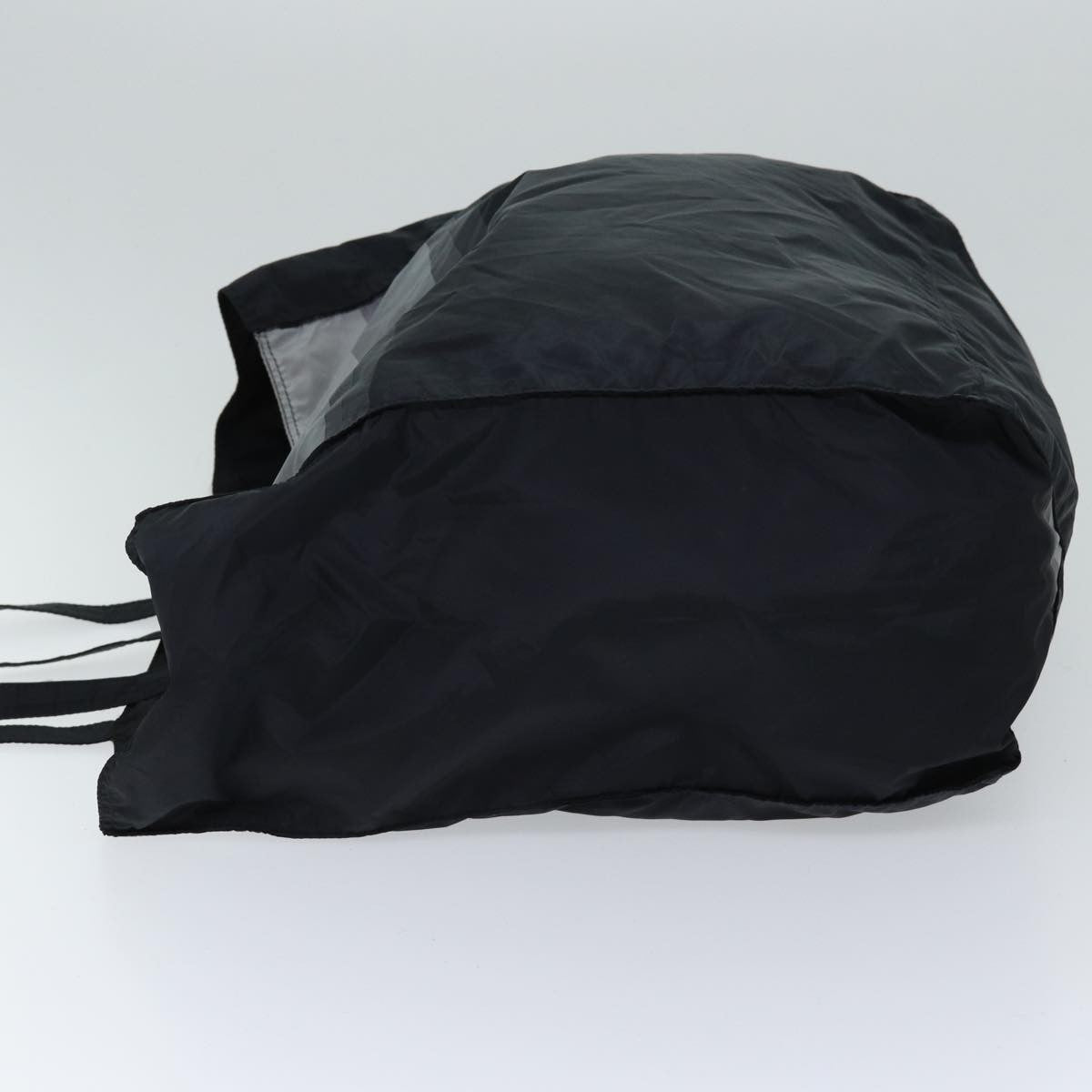 Prada Side Pocket Tote Nylon, BLACK, NYLON, Tote bag
