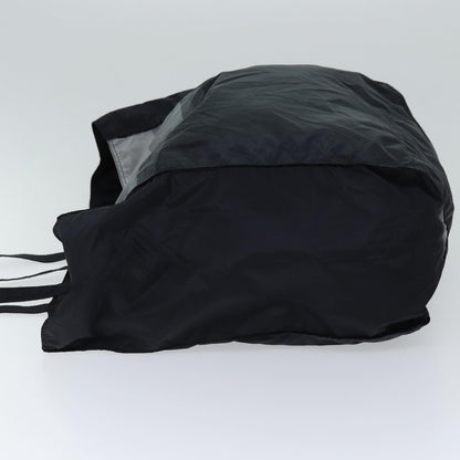 Prada Side Pocket Tote Nylon, BLACK, NYLON, Tote bag