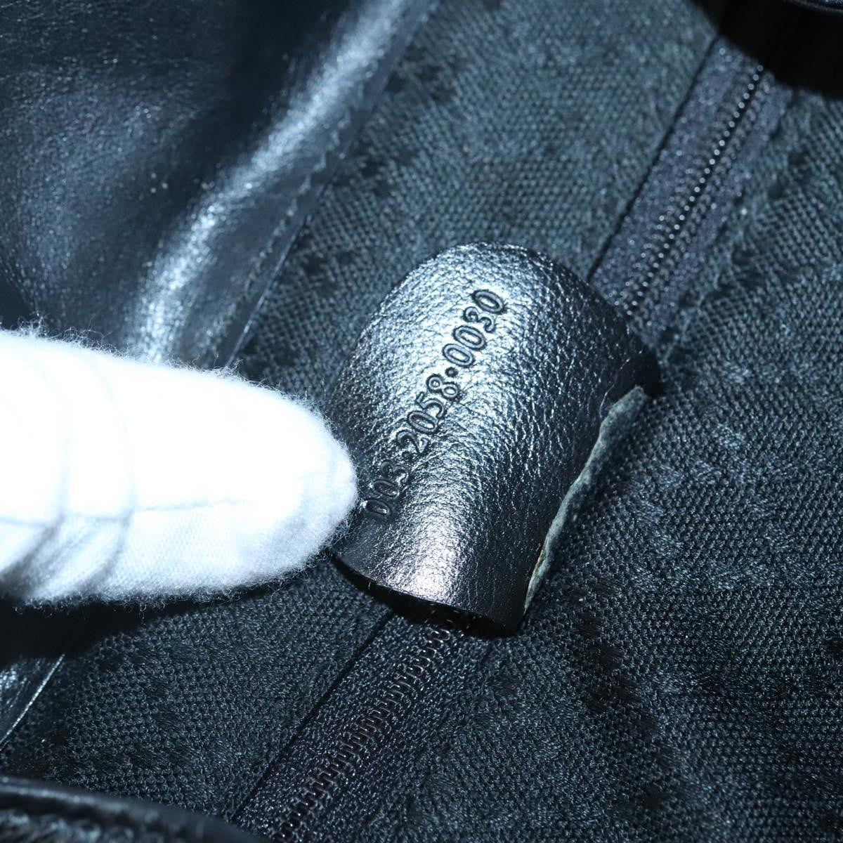 Gucci Vintage Bamboo Backpack Leather, BLACK, LEATHER, Backpack