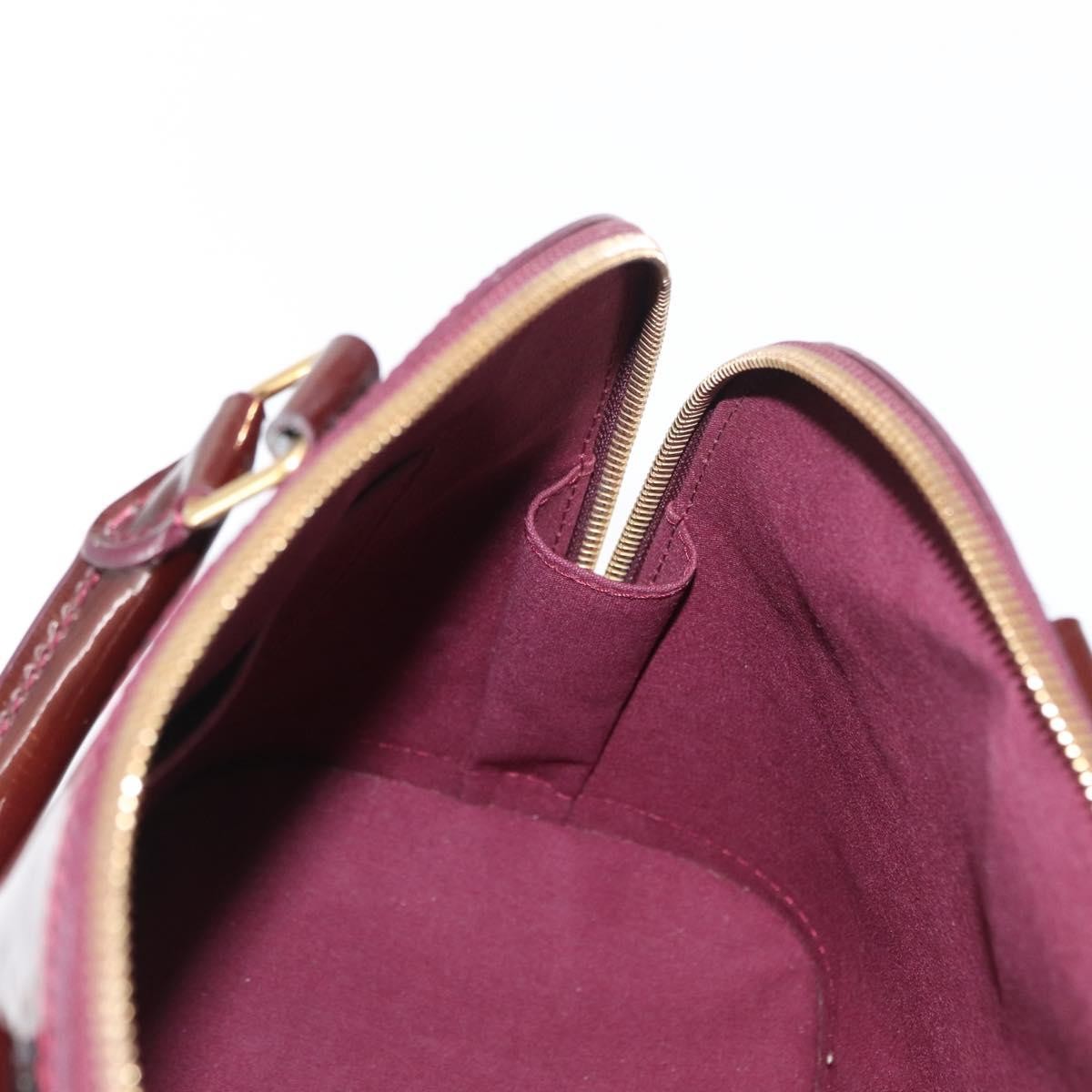 Louis Vuitton Alma Handbag Patent Leather, Red, Patent Leather, Handbag
