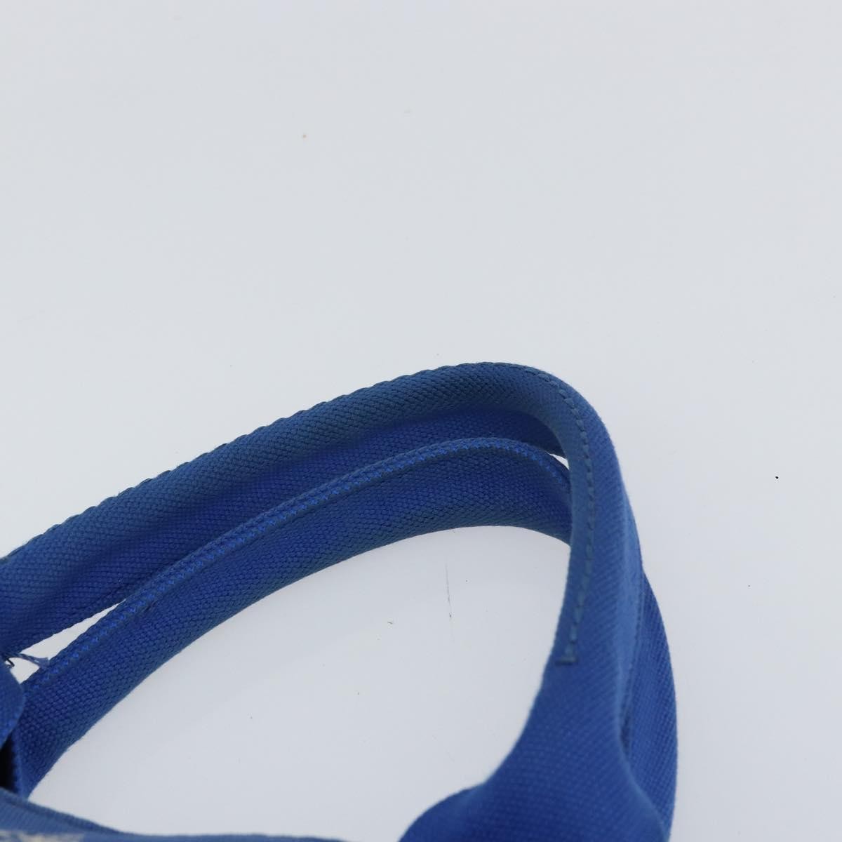 Prada Canapa Open Tote Canvas, BLUE, CANVAS, Tote bag