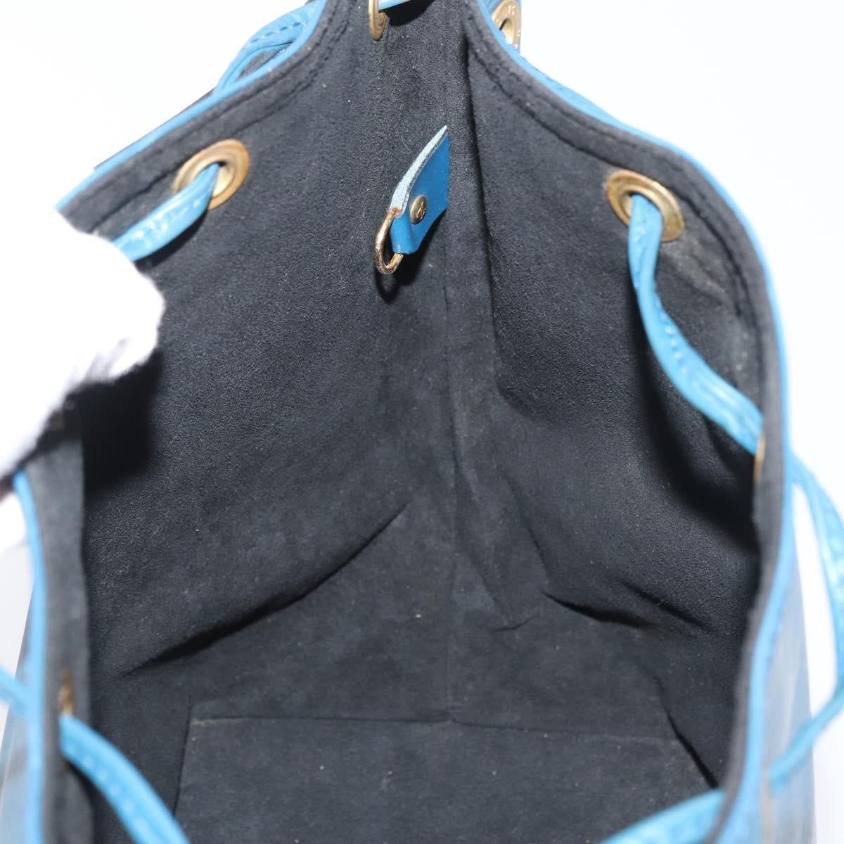 Louis Vuitton Petit Noe Handbag Epi Leather, Blue, Leather, Shoulder Bag