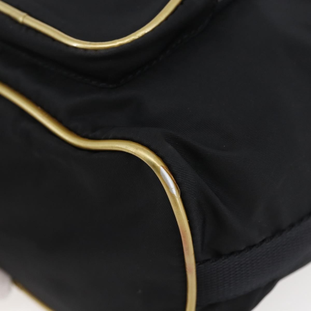 Prada Duet Drawstring Bucket Bag Tessuto, Black, Nylon, Handbag