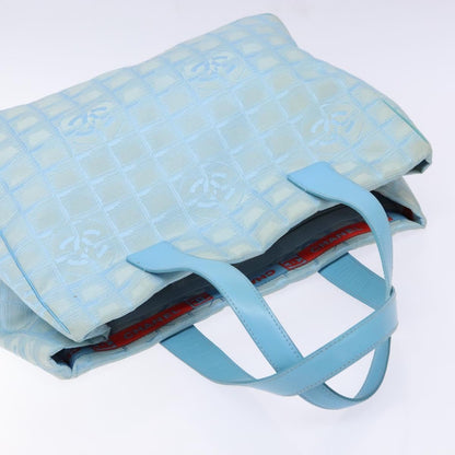 Chanel Travel Line Tote Nylon, BLUE, NYLON, Tote bag
