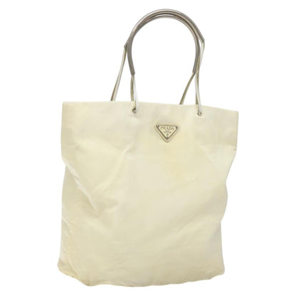 Prada Vintage Tote Tessuto, Ecru, Nylon, Tote Bag
