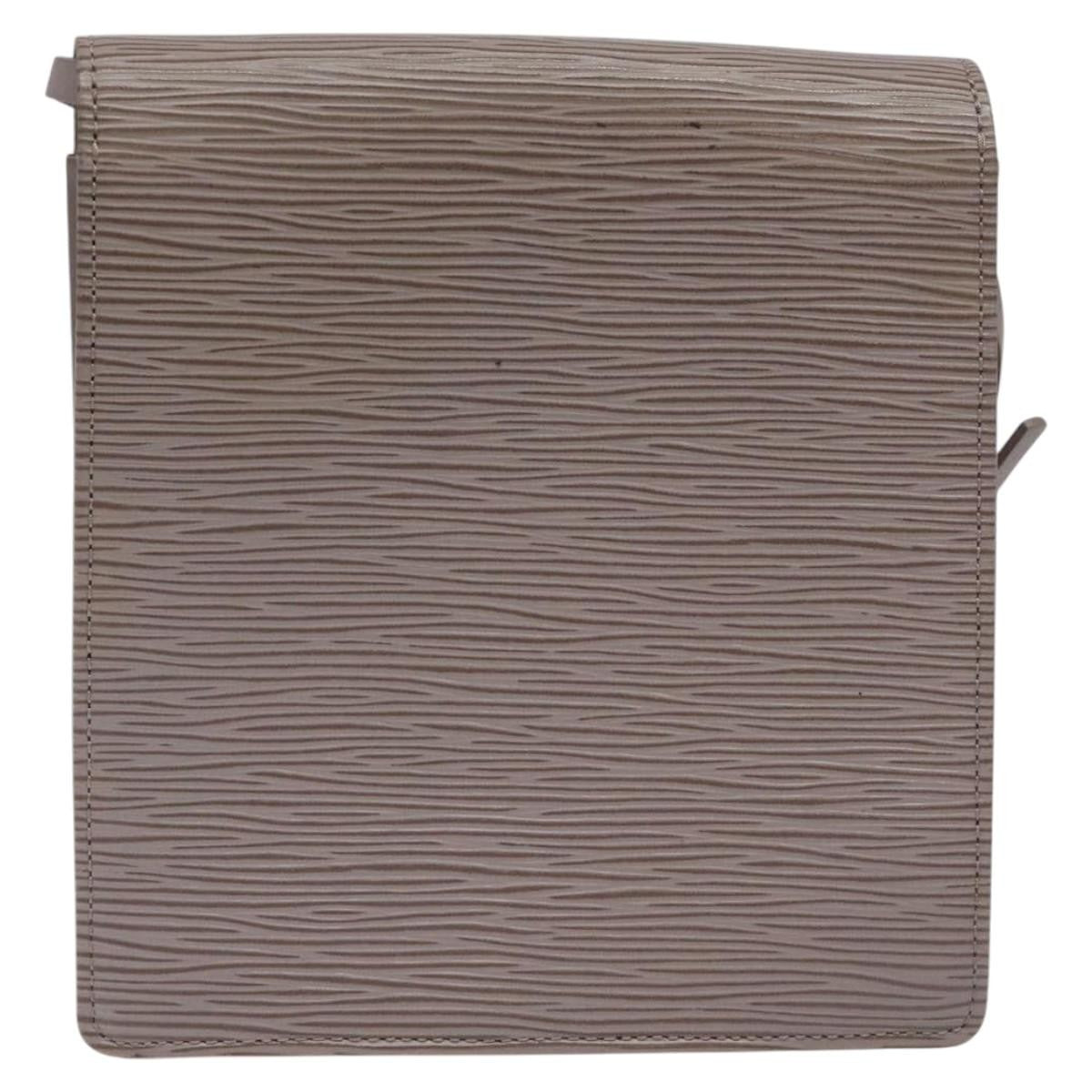 Louis Vuitton Biarritz Shoulder Bag Epi Leather, GRAY, LEATHER, Shoulder bag