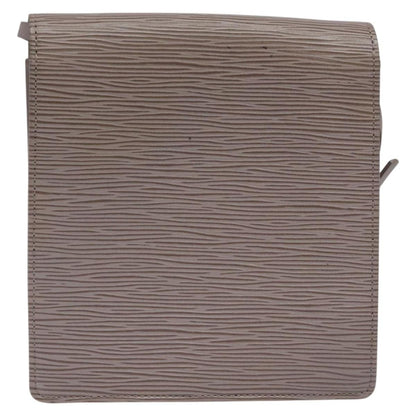 Louis Vuitton Biarritz Shoulder Bag Epi Leather, GRAY, LEATHER, Shoulder bag