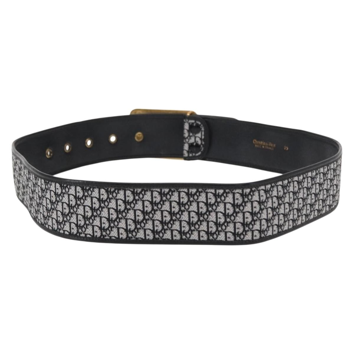 Christian Dior Vintage belt Canvas, BLACK, CANVAS, Belts