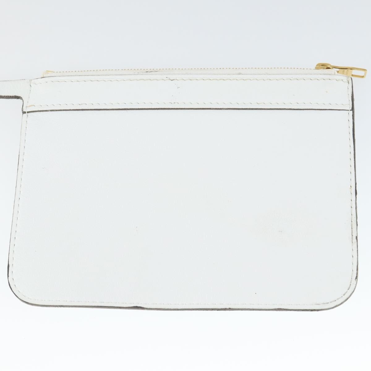 Louis Vuitton Flore Noe Handbag Perforated Leather, WHITE, LEATHER, Shoulder bag