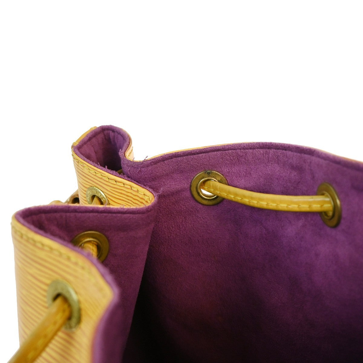 Louis Vuitton Petit Noe Handbag Epi Leather, Yellow, Leather, Shoulder Bag