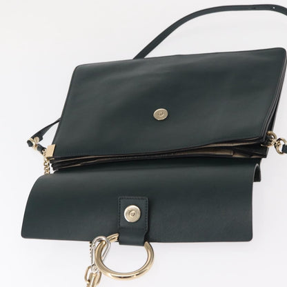 Chloe Faye Shoulder Bag Leather and Suede, KHAKI, SUEDE, Shoulder bag