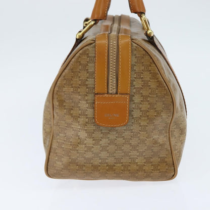 Celine Vintage Duffle Bag Macadam Coated Canvas, BEIGE, CANVAS, Handbag