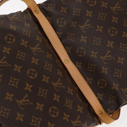 Louis Vuitton Saumur Handbag Monogram Canvas, BROWN, CANVAS, Shoulder bag