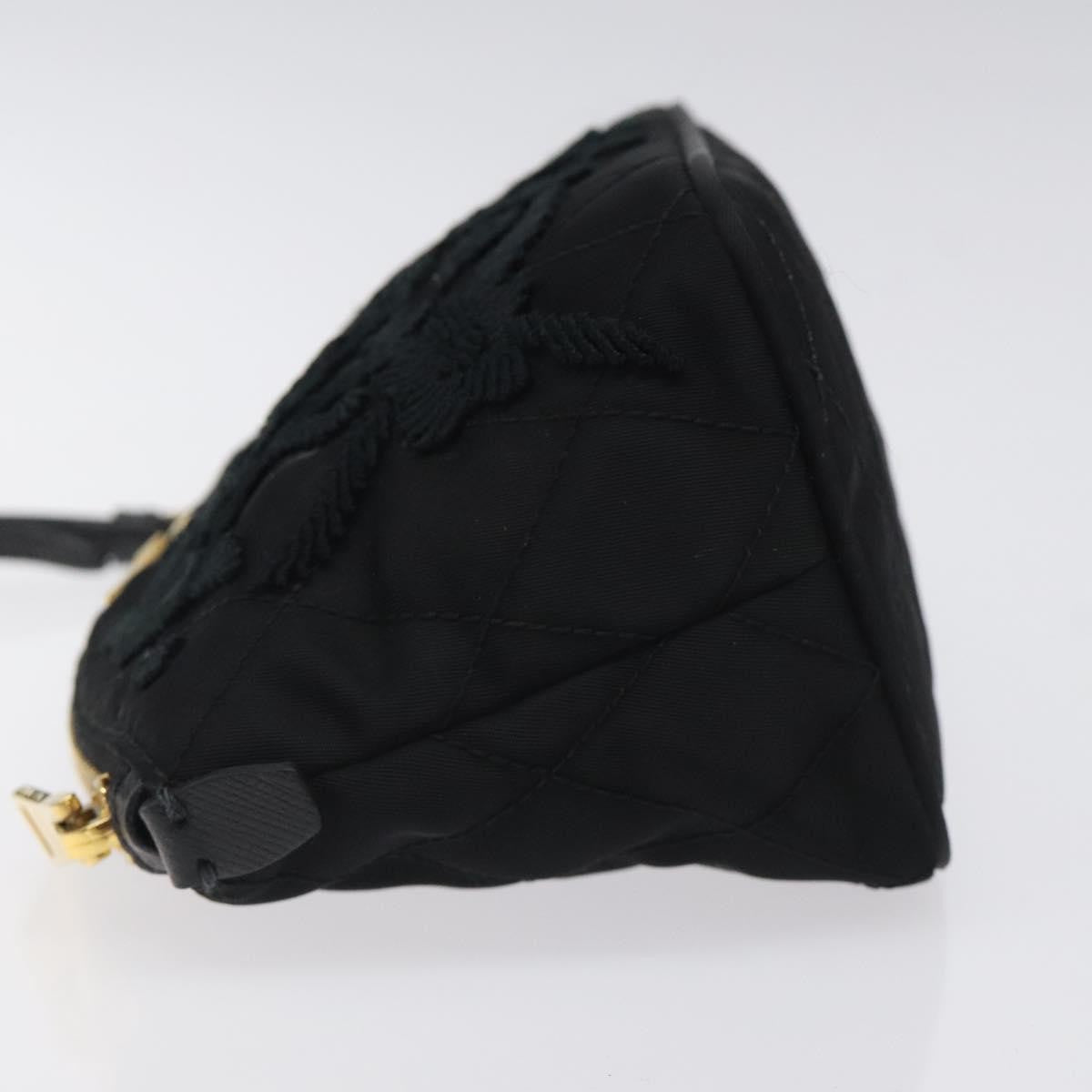 Prada Vintage Pouch Tessuto, Gold, Nylon, Clutch