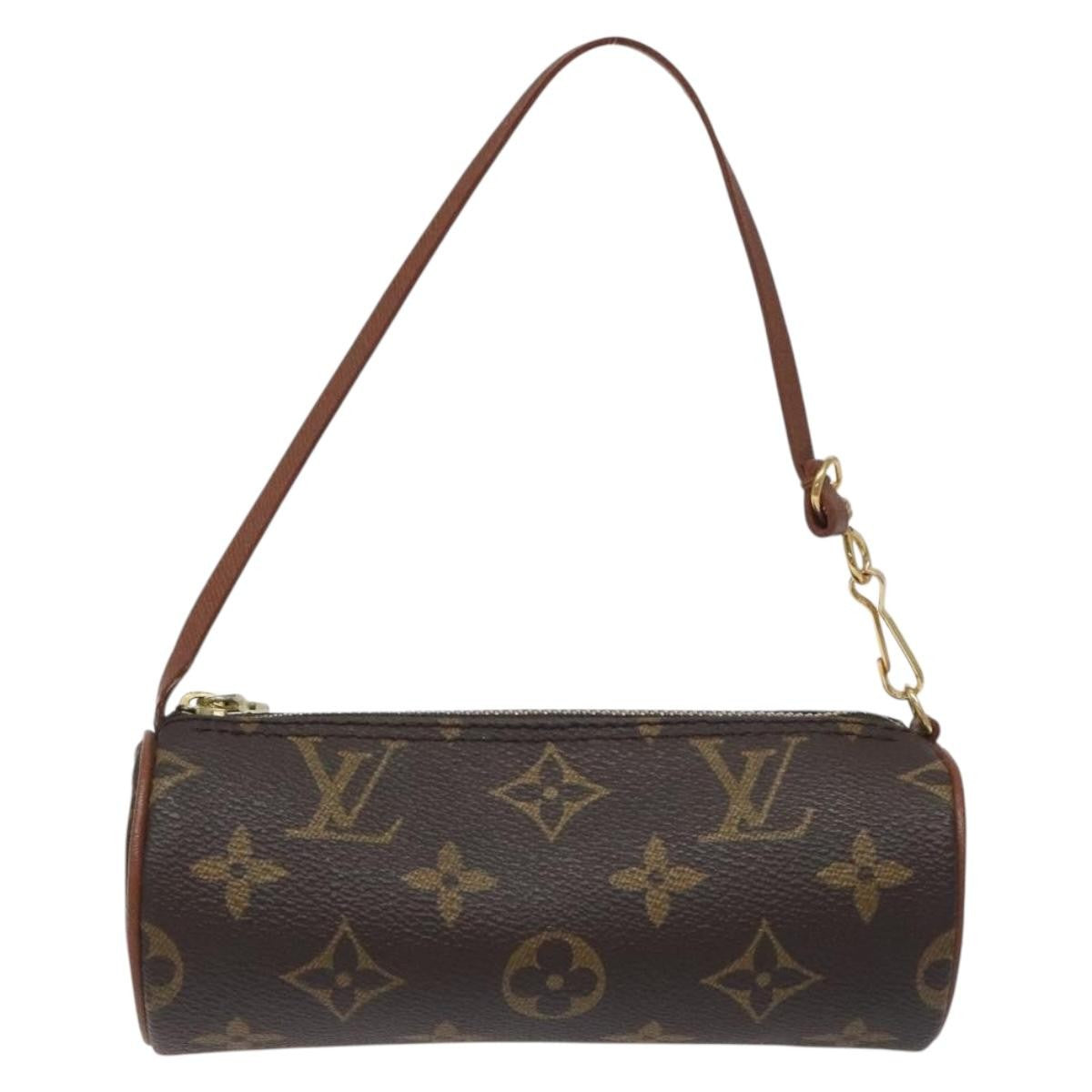 Louis Vuitton Papillon Pochette Monogram Canvas, BROWN, CANVAS, Handbag