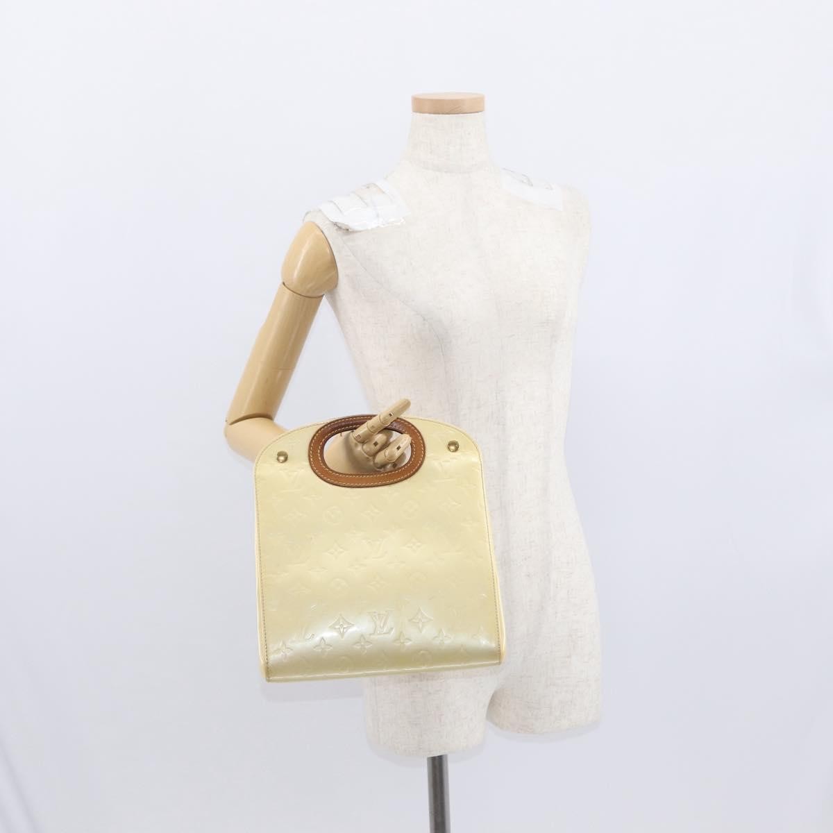 Louis Vuitton Maple Drive Handbag Monogram Vernis, YELLOW, PATENT_LEATHER, Handbag