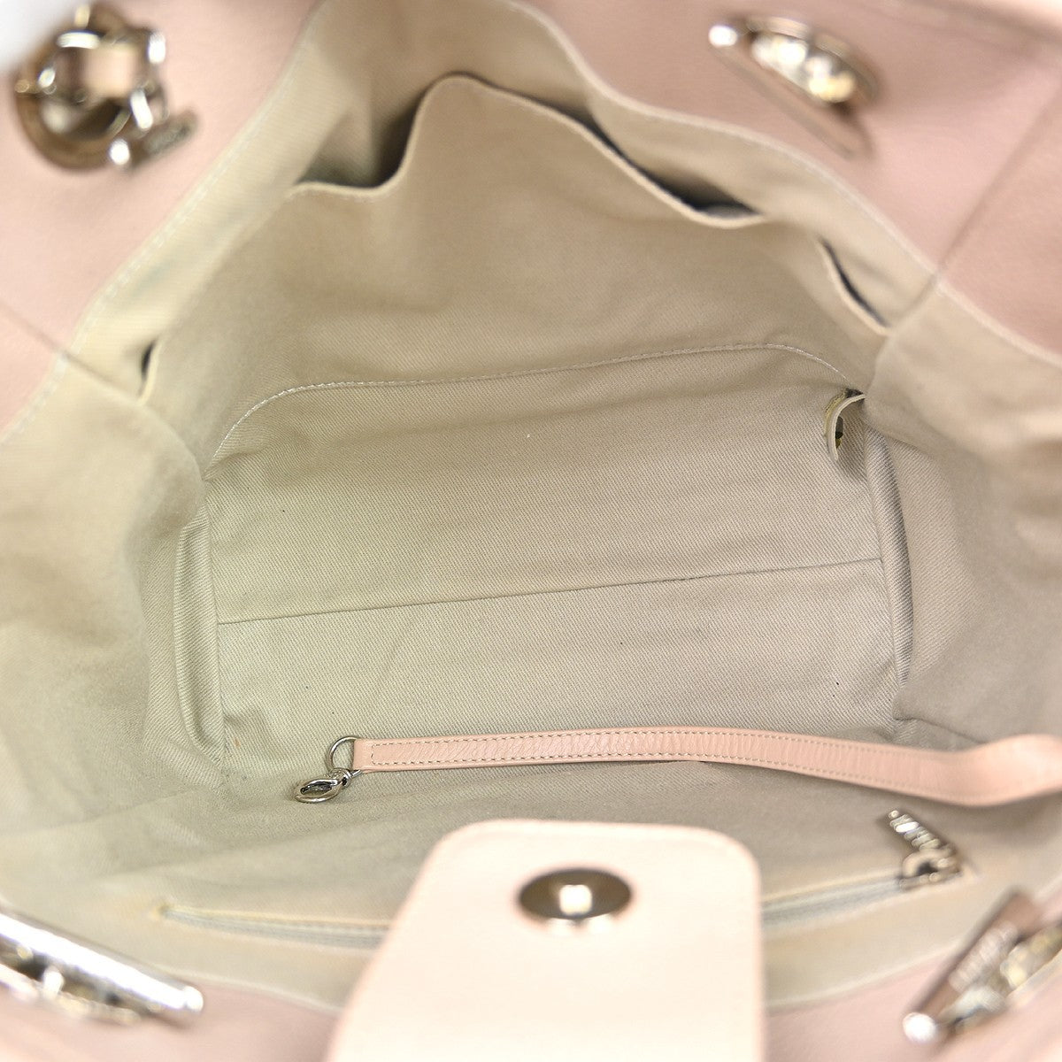 Chanel North South Deauville Tote Leather, Pink, Leather, Tote Bag