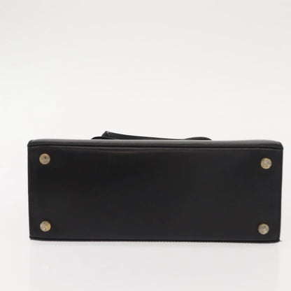 Salvatore Ferragamo Vala Handbag Leather, BLACK, LEATHER, Handbag