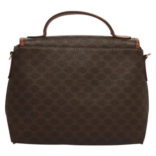 Celine Triomphe vintage handbag Macadam canvas, BROWN, CANVAS, Handbag