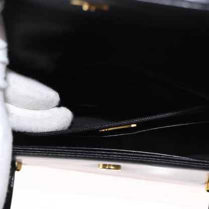 Gucci Vintage Handbag Leather, BLACK, LEATHER, Handbag