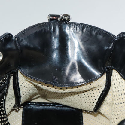 Fendi Bag Du Jour Perforated Leather, BLACK, LEATHER, Handbag