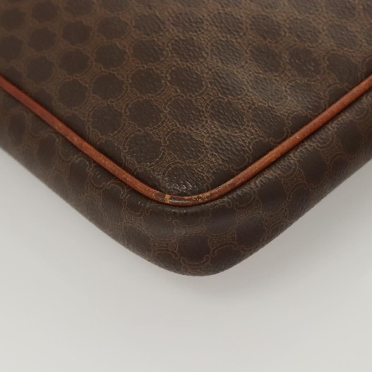 Celine Macadam Pochette Clutch, BROWN, CANVAS, Clutche & pouche