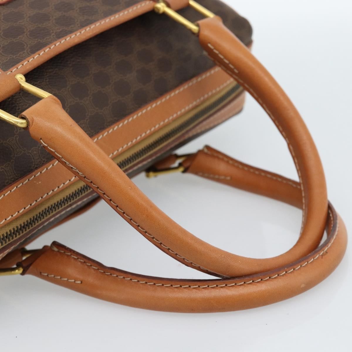 Celine Vintage Macadam Boston bag Canvas, Brown, Canvas, Handbag