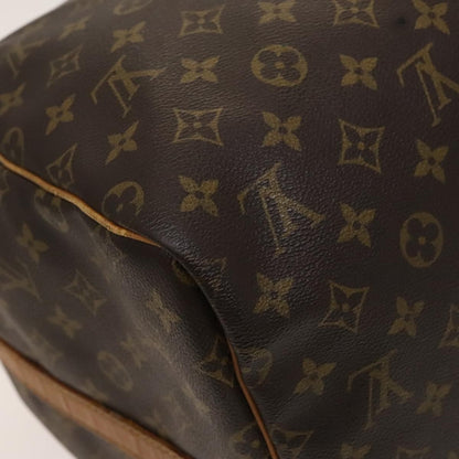 Louis Vuitton Keepall Bandouliere Bag Monogram Canvas, BROWN, CANVAS, Travel bag