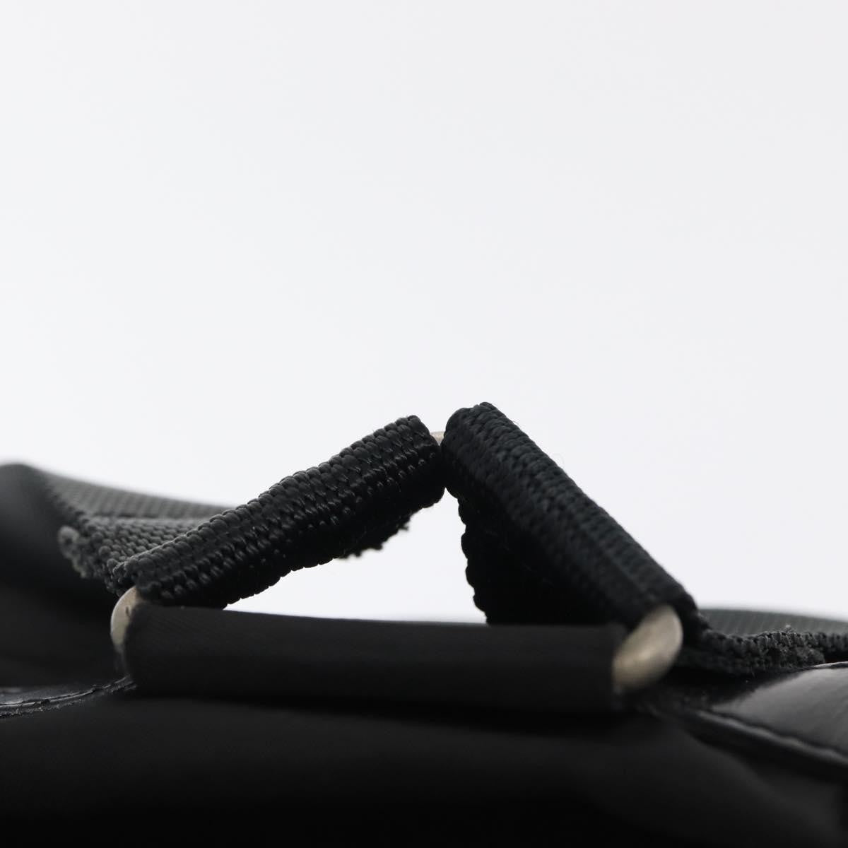 Prada Double Front Pocket Backpack Re-Nylon with Leather, BLACK, NYLON, Backpack