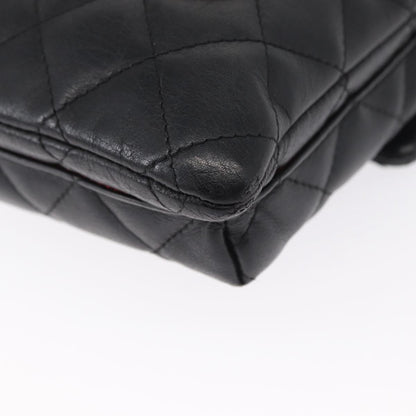 Chanel Cambon Flap Crossbody Bag Quilted Lambskin, SILVER, LEATHER, Shoulder bag