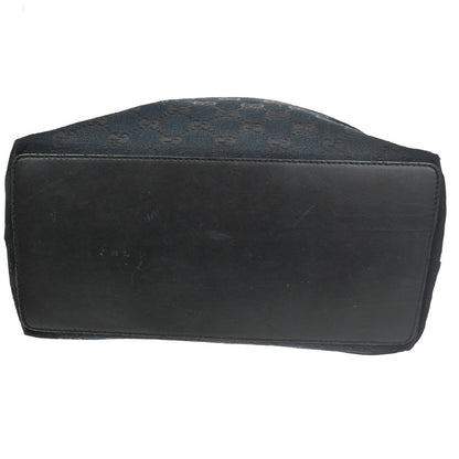 Gucci Vintage Bucket Shopping Tote GG Canvas, BLACK, CANVAS, Tote bag