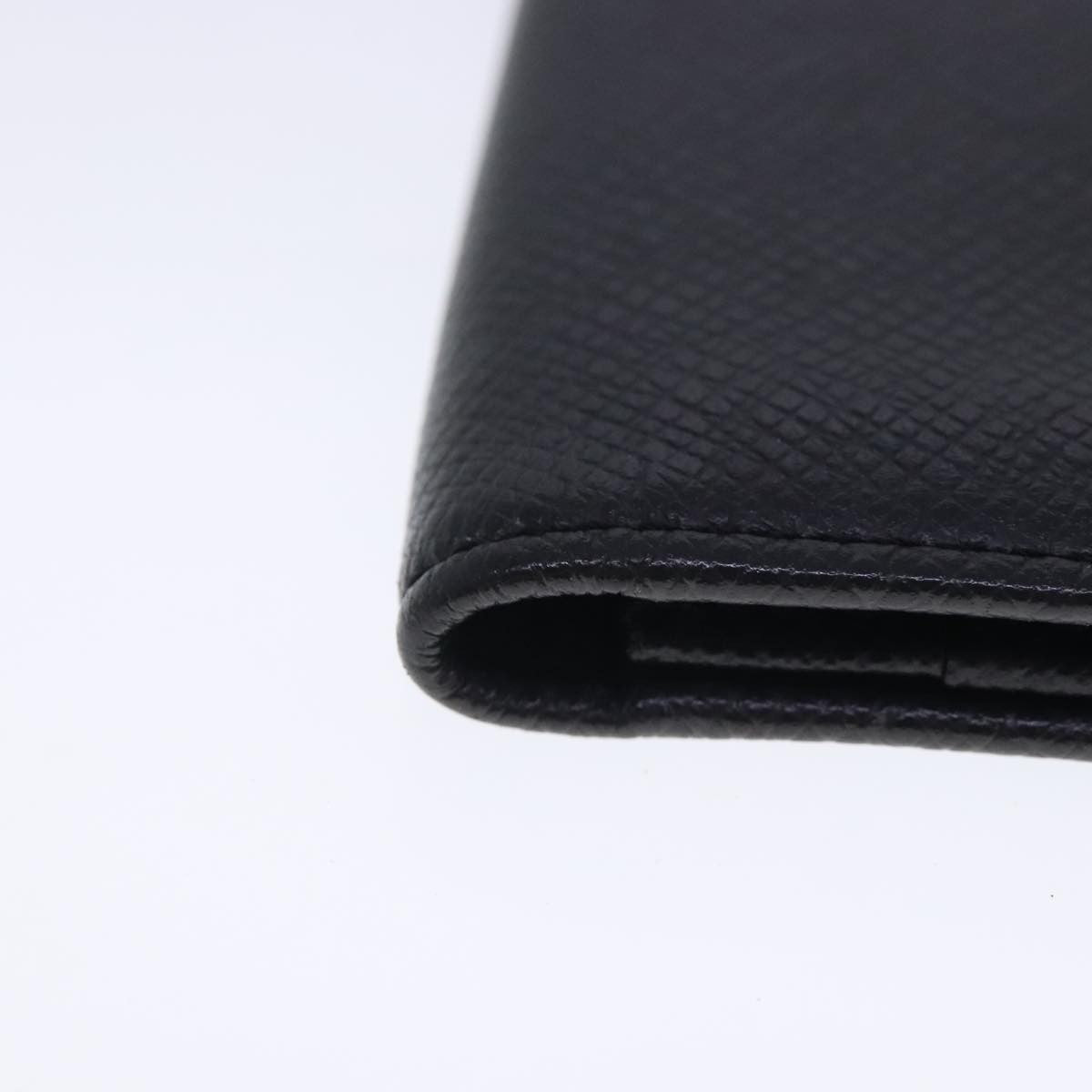 Louis Vuitton Porte Cartes Wallet Taiga Leather, BLACK, LEATHER, Wallets
