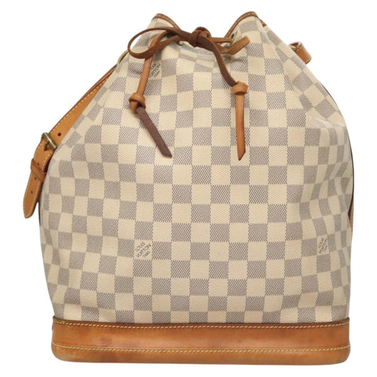 Louis Vuitton Noe Handbag Damier, WHITE, CANVAS, Handbag
