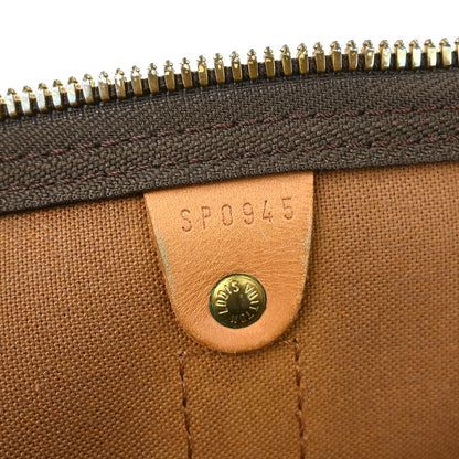 Louis Vuitton Keepall Bag Monogram Canvas, BROWN, CANVAS, Travel bag