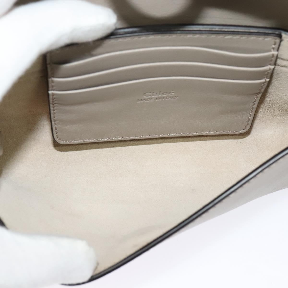Chloe Faye Shoulder Bag Leather and Suede, Beige, Leather, Shoulder Bag