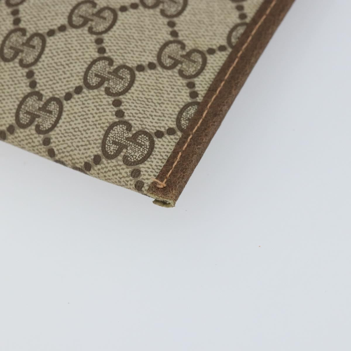 Gucci GG Supreme Clutch bag PVC, BEIGE, PVC, Clutche & pouche
