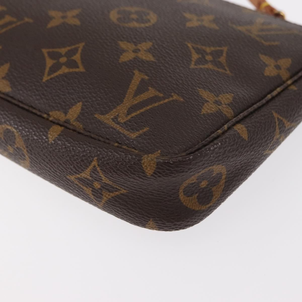 Louis Vuitton Pochette Accessoires Monogram Canvas, BROWN, CANVAS, Clutche & pouche