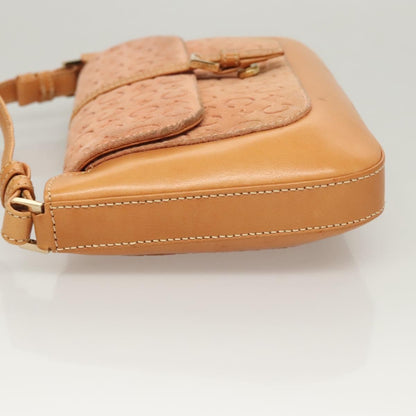 Celine Vintage Macadam Shoulder Bag Canvas and Leather, PINK, CANVAS, Shoulder bag