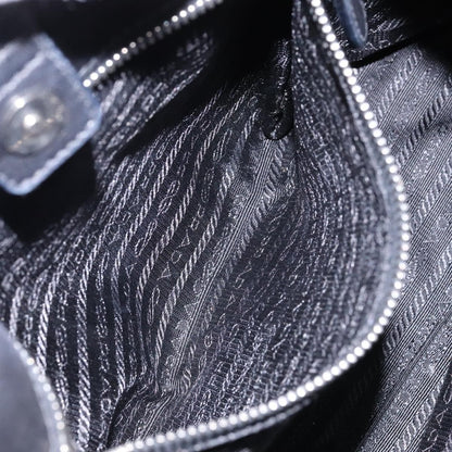 Prada Bow Tote Tessuto with Leather, BLACK, NYLON, Tote bag