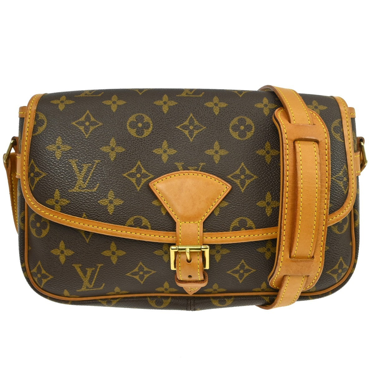 Louis Vuitton Sologne Handbag Monogram Canvas, Brown, Canvas, Shoulder Bag