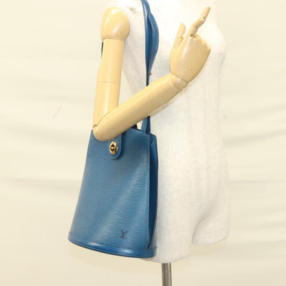 Louis Vuitton Cluny Shoulder Bag Epi Leather, BLUE, LEATHER, Shoulder bag