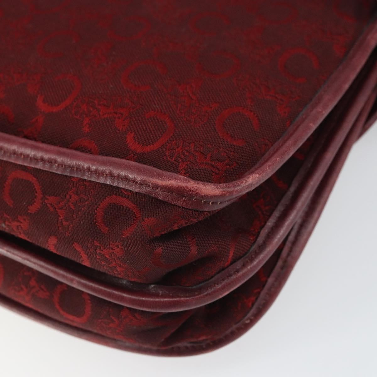 Celine C Sulky Shoulder bag Canvas, RED, CANVAS, Shoulder bag