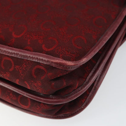 Celine C Sulky Shoulder bag Canvas, RED, CANVAS, Shoulder bag