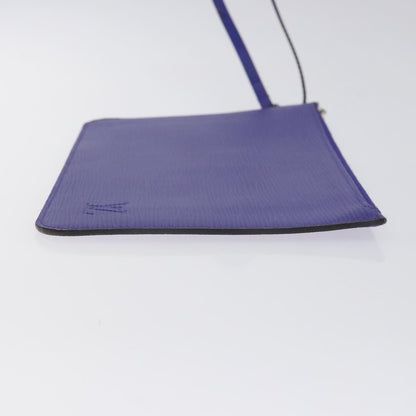 Louis Vuitton Neverfull Pochette Epi Leather, PURPLE, LEATHER, Tote bag