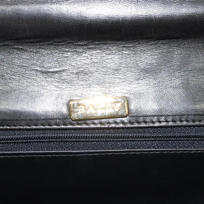 Bally Vintage Handbag Quilted Leather, BLACK, LEATHER, Handbag