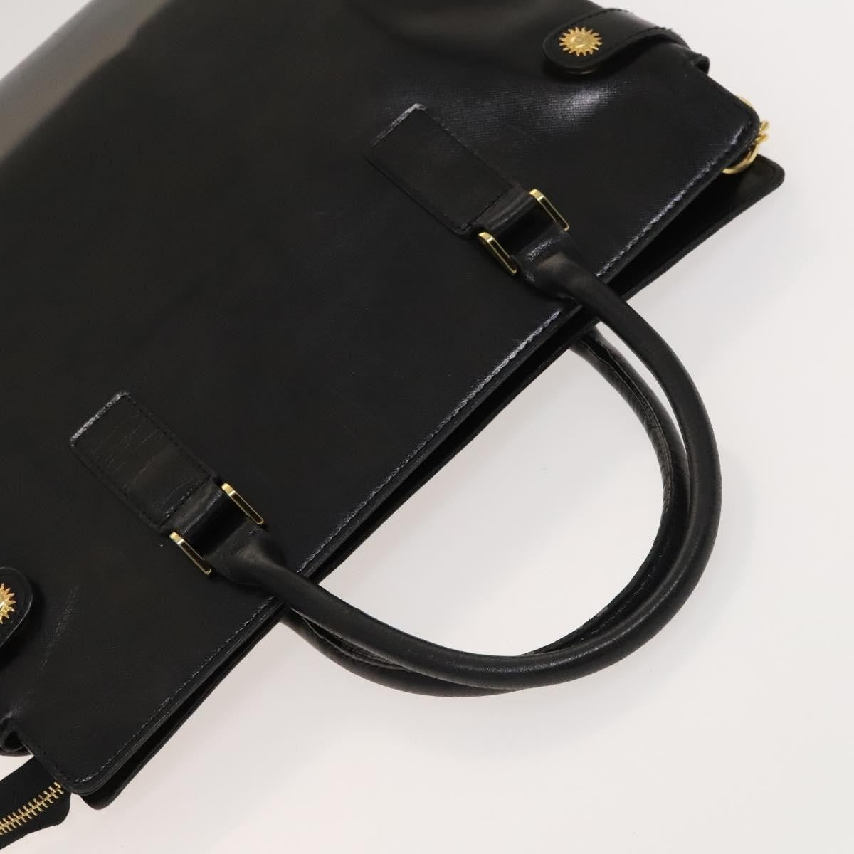 Versace Vintage Handbag Leather, BLACK, LEATHER, Handbag