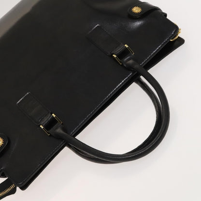 Versace Vintage Handbag Leather, BLACK, LEATHER, Handbag