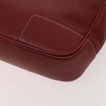 Loewe Anagram handbag Leather, RED, LEATHER, Handbag