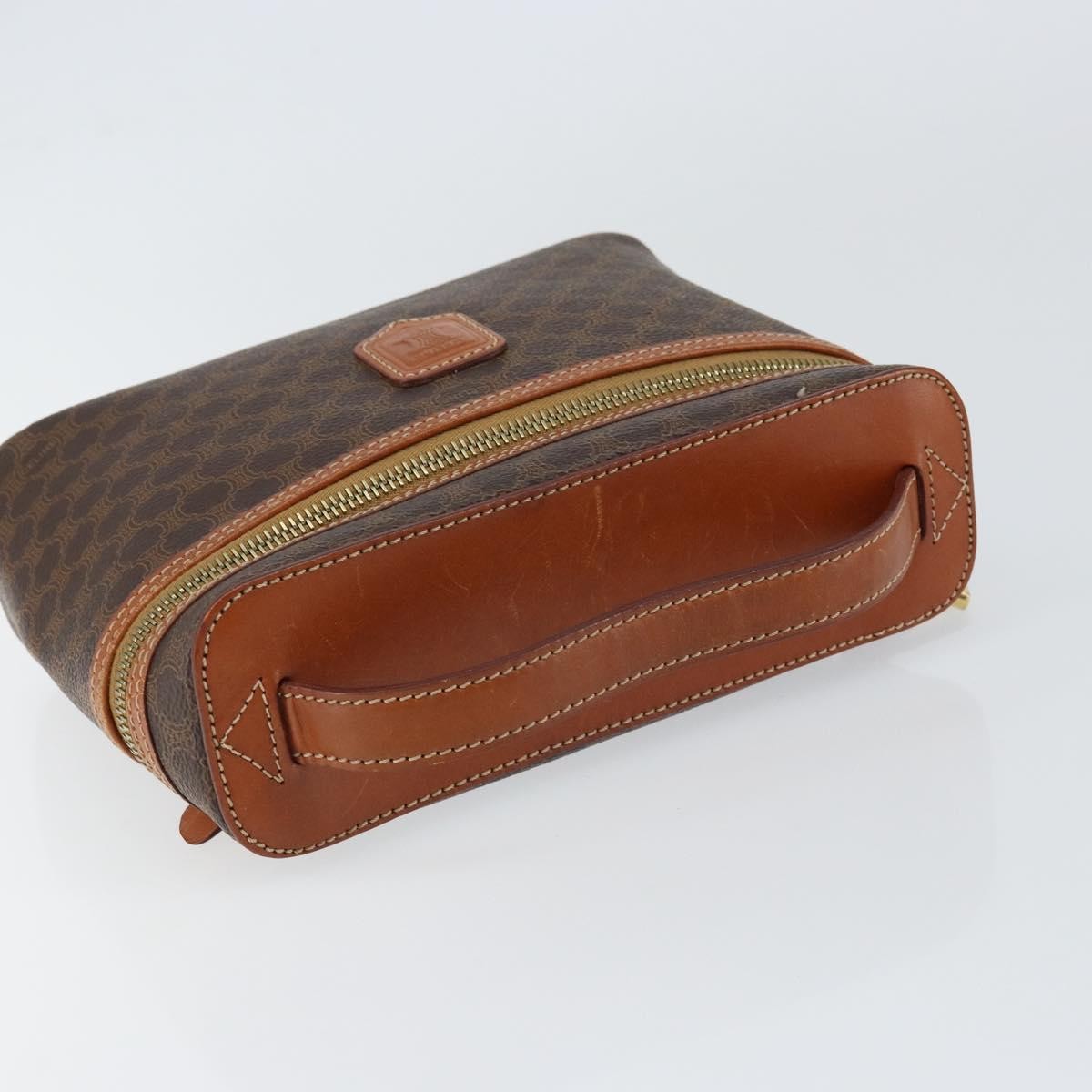 Celine Macadam Vanity Bag Canvas, BROWN, CANVAS, Handbag