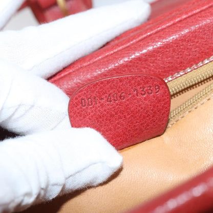 Gucci Vintage Shoulder Bag Leather, RED, LEATHER, Shoulder bag